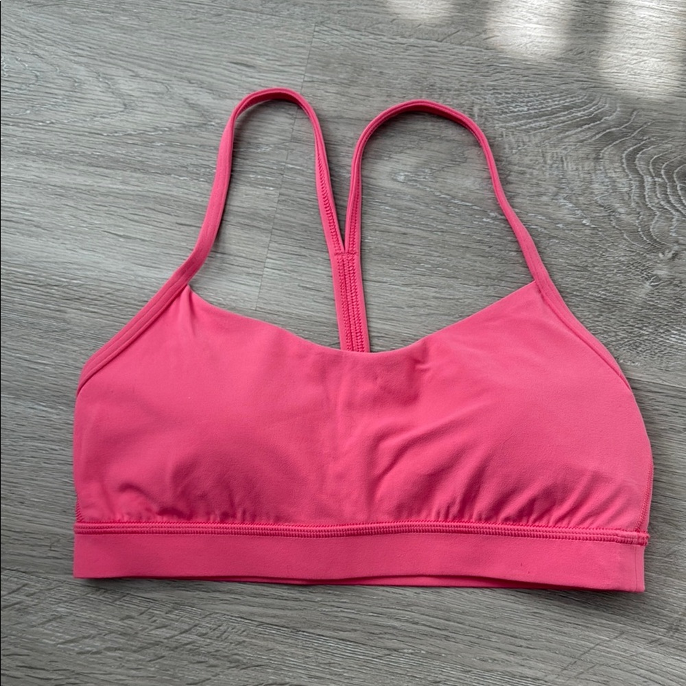 Lululemon Flow Y Pink Women's Sports Bra 8